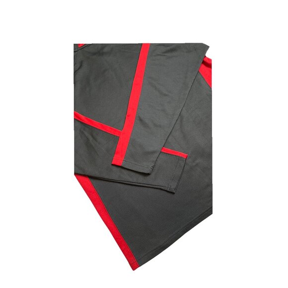 Nebraska Huskers Colosseum Gray Red Quarter Zip Pullover Men’s Large 🏈 - Picture 8 of 11